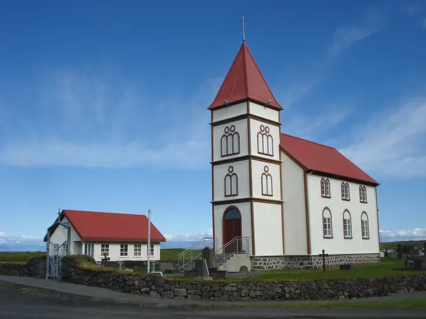 Kálfatjörn church, Kálfatjörn, 1m 28s